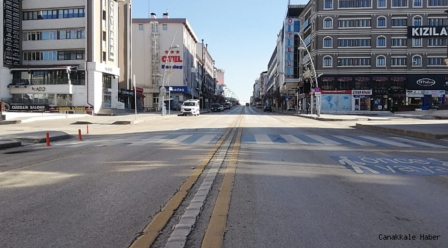 Erzurum&#039;da sokaklar boş kaldı