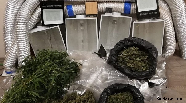 Esrar yetiştirmek için odaya kurduğu sistem polisleri de şaşırttı