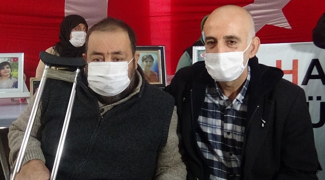 Evlatlarını terörün elinden kurtaran babalardan HDP önündeki ailelere destek