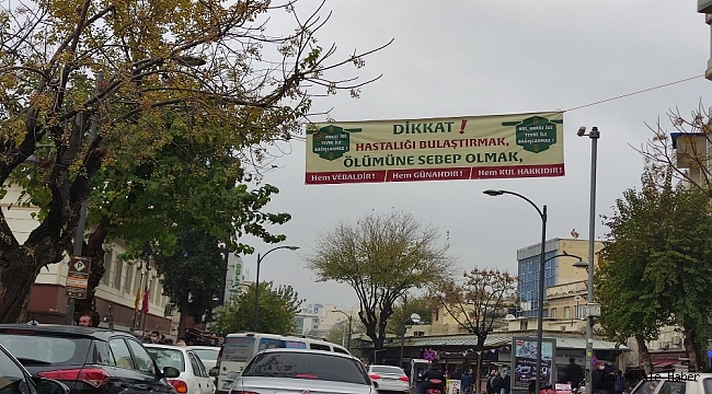 Eyyübiye&#039;de virüsle ilgili uyarıcı afişler asıldı