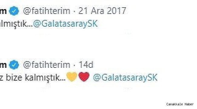 Fatih Terim&#039;den &#039;Ve yine biz bize kalmıştık&#039; paylaşımı