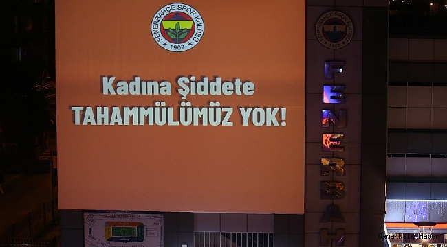 Fenerbahçe'den kadına şiddetle mücadele mesajı