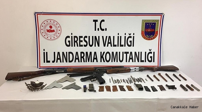 Giresun&#039;da kaçak silah atölyesine baskın