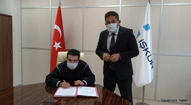 Görme engelli Erçetin İŞKUR desteği ile kendi işinin sahibi olacak