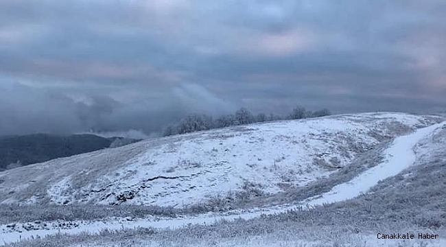 Gümeli&#039;ye mevsimin ilk karı düştü