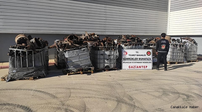 Gümrük kapısında 206 bin TL değerinde hurda ele geçirildi