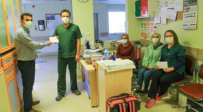Hadim&#039;de öğrencilerden sağlık çalışanlarına mektup