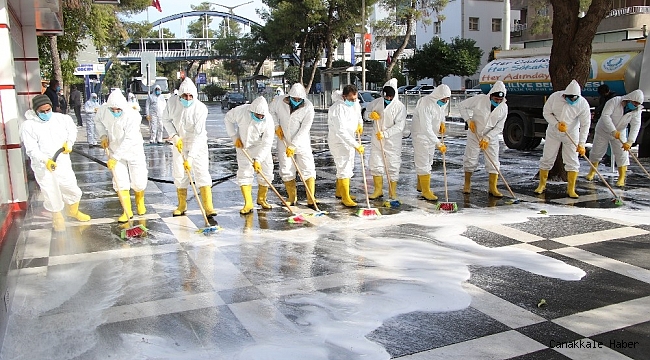 Haliliye'de hijyen ve dezenfeksiyon çalışmaları