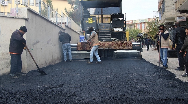 Haliliye'de sıcak asfalt çalışması