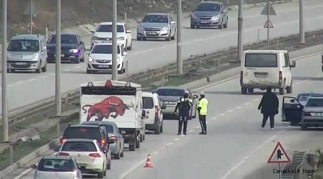 Hatay'da drone destekli trafik denetimi