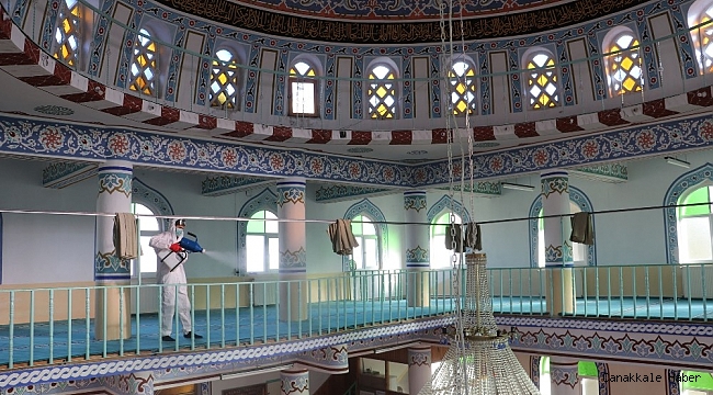 Havza&#039;da camilere dezenfekte