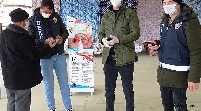 Hisarcık pazarında HES kodu uygulaması