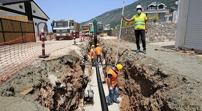 Hisarönü-Ovacık kanalizasyon hattının yüzde 41&#039;i tamamlandı