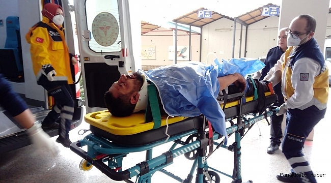 Hurdaya dönen otomobilden yaralı kurtuldu