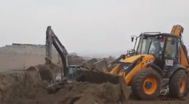 Iğdır&#039;da başlatılan kanalizasyon ana kollektör hattı çalışmaları devam ediyor