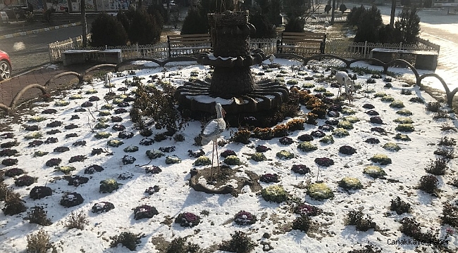Iğdır'da mevsimin ilk karı sevinçle karşılandı