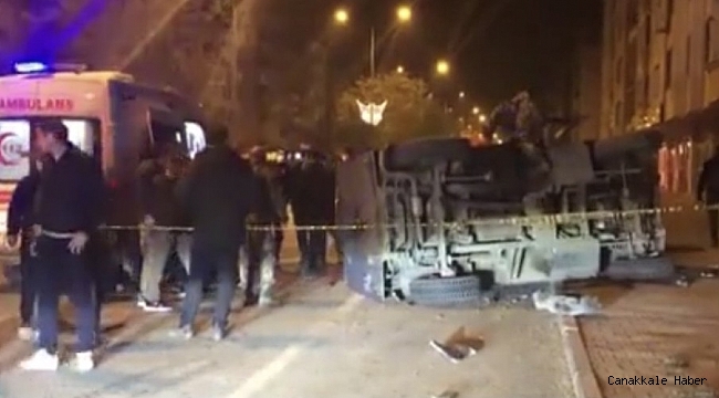 Iğdır'da zırhlı araç devrildi:1 polis yaralandı