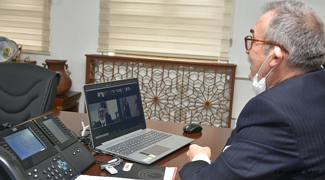İl Müdürü Akyol, öğretmenlerle telekonferans yoluyla görüştü