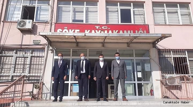 İlçe Kaymakamları, Söke Kaymakamı Zeybek ile görüştü