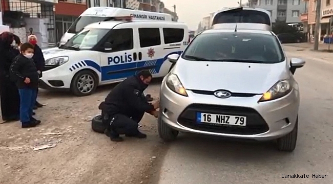 İnegöl polisi alkışı hak etti... Bu kez ceza kesmediler