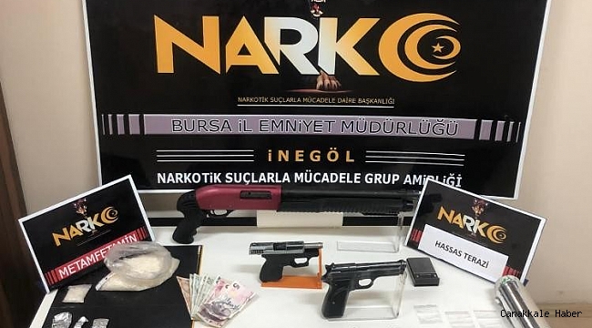 İnegöl&#039;de uyuşturucu operasyonu: 5 kişiden 3&#039;ü tutuklandı.