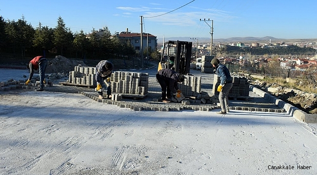İscehisar'da yol yapım çalışmaları sürüyor