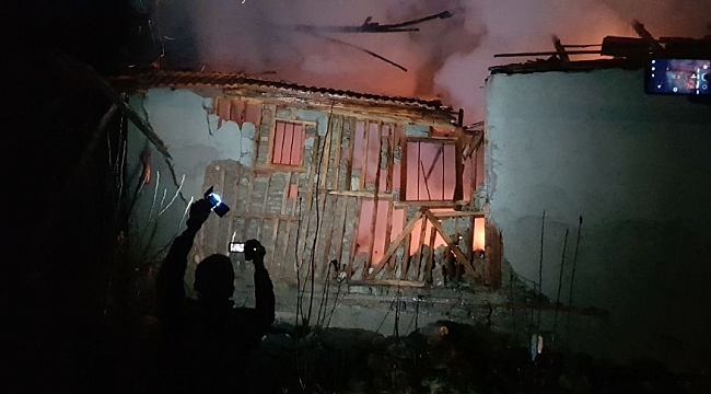 Isınmak için yaktığı soba yangın çıkardı: 1 yaralı