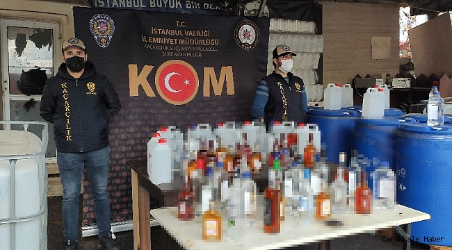 İstanbul merkezli operasyonda 88 ton sahte içki ele geçirildi