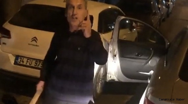 İstanbul&#039;da hastane personelinin olduğu servis aracına sopalı saldırı kamerada