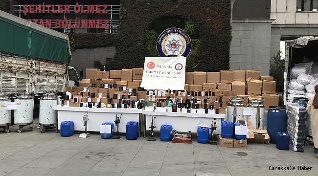 İstanbul&#039;da sahte parfüm operasyonu: 3 tona yakın sahte ürün ele geçirildi