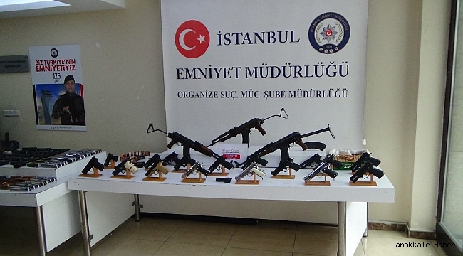 İstanbul&#039;da yasa dışı silah ticareti operasyonu: 16 şüpheli yakalandı