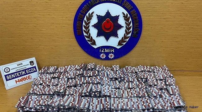 İzmir'de 16 binden fazla sentetik ecza maddesi ele geçirildi