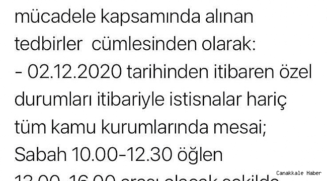 İzmir'de mesai saatlerine korona virüs ayarı