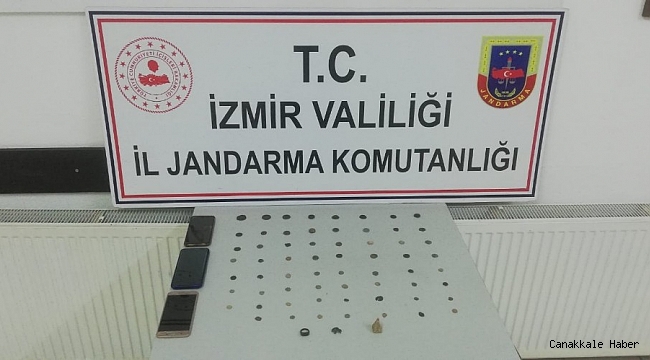 İzmir&#039;de tarihi eser kaçakçılığı operasyonu: 3 şüpheli yakalandı
