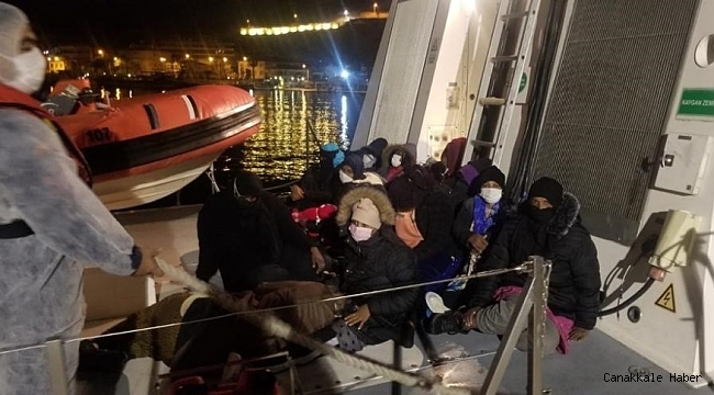 İzmir'de Yunan unsurları tarafından geri itilen 69 düzensiz göçmen kurtarıldı
