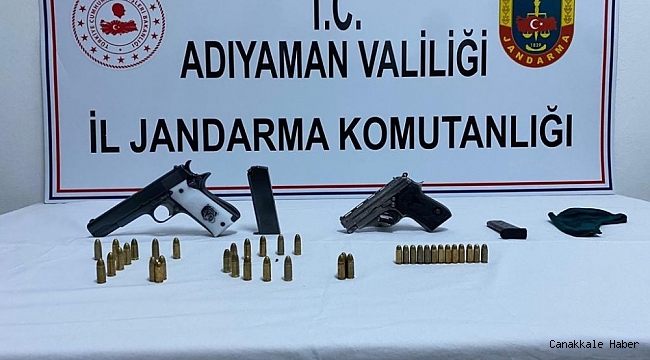 Jandarma ruhsatsız silah ele geçirdi