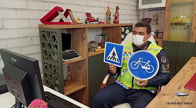 Jandarmadan öğrencilere online trafik eğitimi