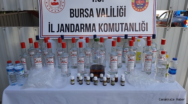 Jandarmadan yılbaşı öncesi sahte içki operasyonu