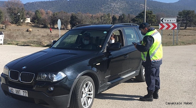 Jandarmanın trafik denetiminde sürücülere 25 bin 246 TL ceza