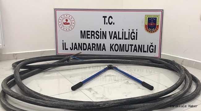 Kablo hırsızları güvenlik kamerası görüntülerinden tespit edilerek yakalandı