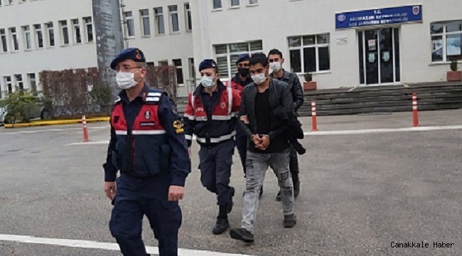 Kablo hırsızları jandarmadan kaçamadan yakayı ele verdi