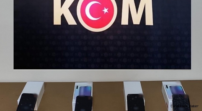 Kaçak cep telefonu satan şahsa polis baskını