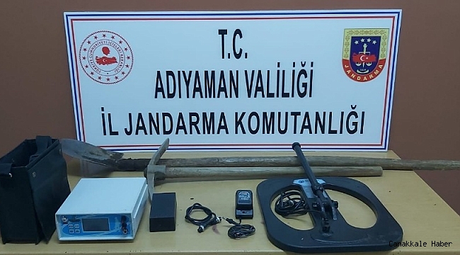 Kaçak kazı yapan şahıslar yakalandı