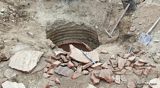 Kaçak kazıda 1800 yıllık erzak küpü paramparça oldu