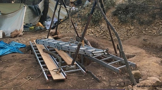 Kaçak kazıya suçüstü