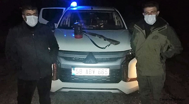 Kaçak tavşan avlayan 4 kişiye 8 bin lira ceza