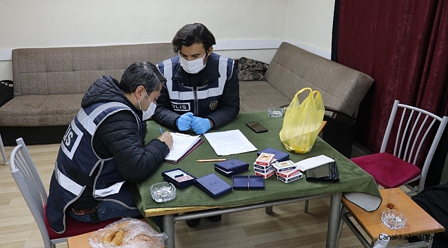 Kahvehaneye dönüştürülen eve kumar baskını