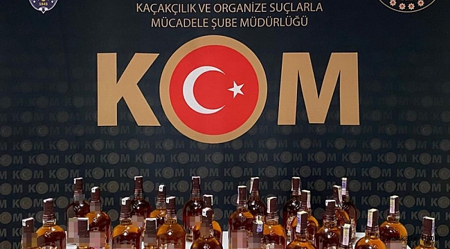 Karabük'te kaçak alkol yakalandı