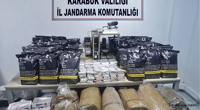 Karabük&#039;te kaçak tütün operasyonu