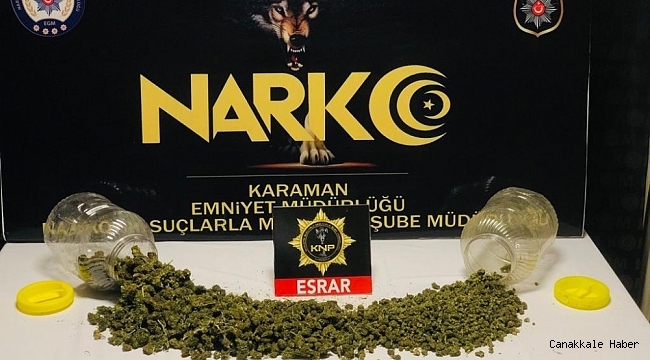 Karaman'da uyuşturucudan aranan zanlı tutuklandı